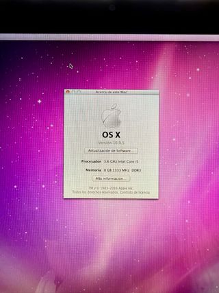 Apple iMac 21.5 Plata