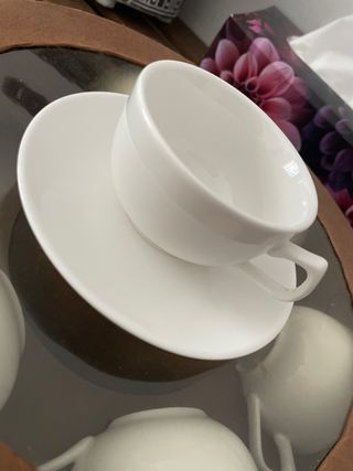 Juego de café Natura blanco