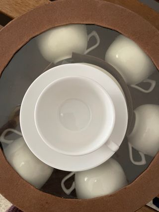 Juego de café Natura blanco