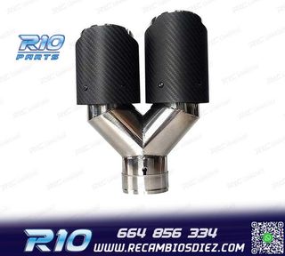 COLA ESCAPE CARBONO DOBLE DERECHA LOOK AKRAPOVIC