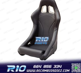 ASIENTO BAQUET UNIVERSAL NEGRO PIEL ESTILO EVO