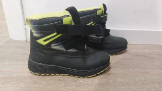 Botas Nieve Niño Negras y Lima número 36