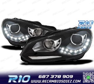 FAROS VOLKSWAGEN VW GOLF 6 FONDO NEGRO DRL