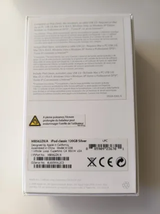 Apple iPod Classic 120GB Plata MB562ZK/A