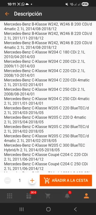 Colector Admisión Mercedes-Benz