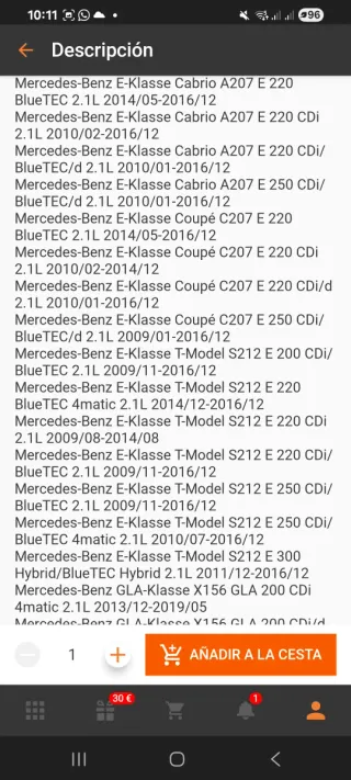 Colector Admisión Mercedes-Benz