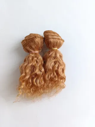 Capelli per bambole naturali ricci