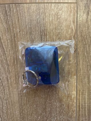 Mini consola de juegos Brick azul llavero