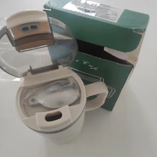 Taza térmica café metal y plástico