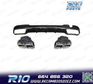 DIFUSOR MERCEDES CLASE E W212 13-16 LOOK AMG E63 + COLAS D