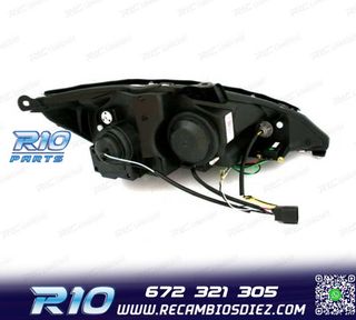 FAROS FORD FOCUS 98-01 LUZ DIURNA FONDO NEGRO