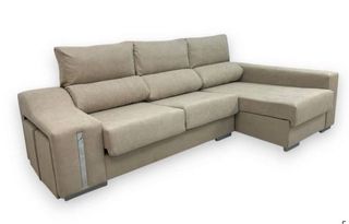 Sofá Chaise Longue Beige