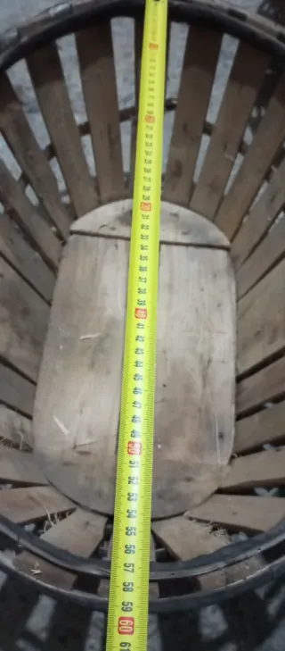 Conjunto 3 cestas agrícolas madera