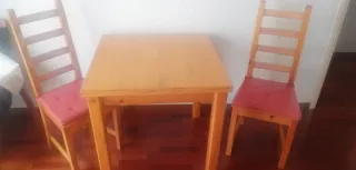 Mesa de madera ampliable