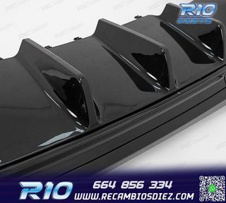 DIFUSOR MERCEDES W206 AMG 21- LOOK C43 + COLAS ESCAPE NEGRO