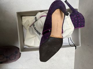 Manolo Blahnik Zapatos Morados y fucsia