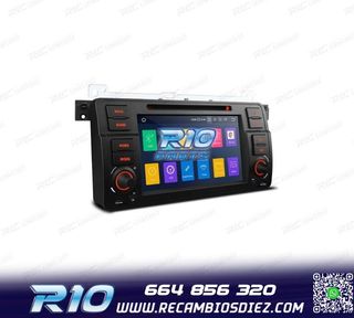 RADIO GPS ANDROID 13 BMW SERIE 3 E46 PANTALLA TÁCTIL 7"