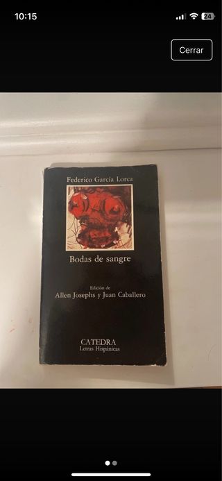 Libro Bodas de Sangre