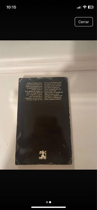 Libro Bodas de Sangre