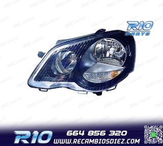 FARO IZQ VOLKSWAGEN VW POLO VI 05-09 NEGRO