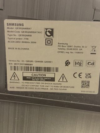Samsung Neo QLED 55 TV QE55QN85B