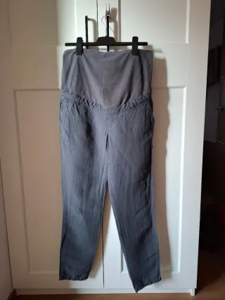 Pantalón premamá H&M Talla L/40 Gris