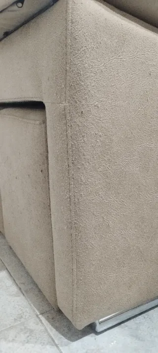 Sofá chaise longue beige