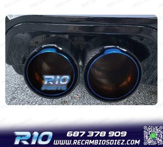 COLA ESCAPE IZQUIERDA BMW LOOK M PERFORMANCE AZUL CARBONO