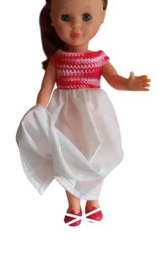 Vestido artesanal para Nancy (sin zapatos)