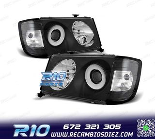 FAROS MERCEDES CLASE E W124 85-93 FONDO NEGRO