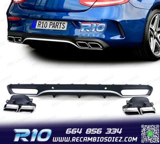 DIFUSOR MERCEDES CLASE C C205 COUPÉ 15-18 AMG PDC + COLAS E