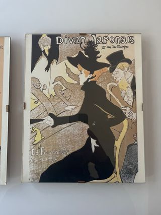 Cuadros Vintage Francés Moulin Rouge Chat Noir