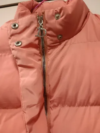 Chaleco calentito acolchado mujer rosa