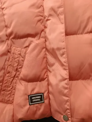 Chaleco calentito acolchado mujer rosa