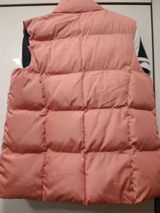 Chaleco calentito acolchado mujer rosa