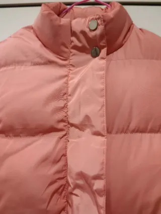 Chaleco calentito acolchado mujer rosa