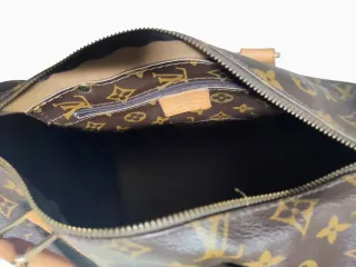 Borsa Louis Vuitton Speedy Marrone Beige