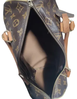 Borsa Louis Vuitton Speedy Marrone Beige