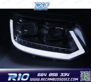 FAROS PARA VOLKSWAGEN VW T5 10-15 CROMADOS TUBE LIGHT INTERM