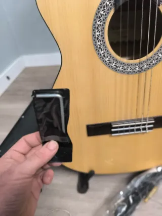 Guitarra Española Electrificada Zurdos y accesorio