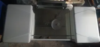 Specchio bagno vintage anni '60 con doppio mobilet