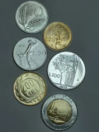 Lote monedas Italia