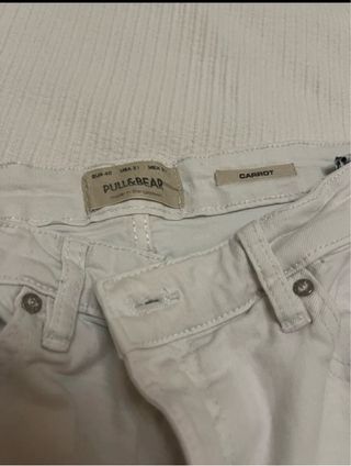 Pantalones vaqueros blancos hombre