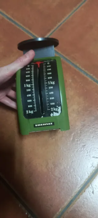 Báscula de cocina antigua hasta 2 kg