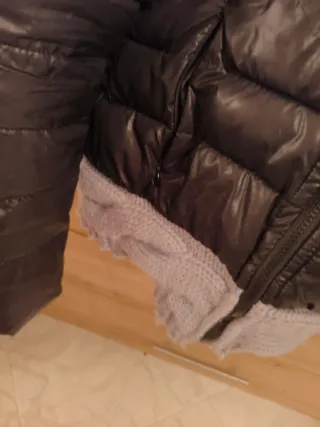 Giubbino donna con cappuccio pelliccia tg M