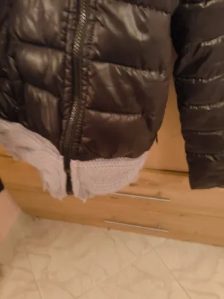 Giubbino donna con cappuccio pelliccia tg M