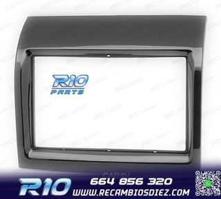 MARCO NEGRO BRILLO RADIO 2-DIN PARA CITROEN JUMPER PEUGEOT B