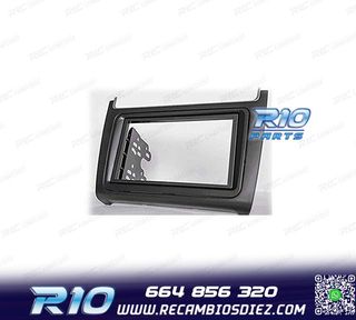 MARCO NEGRO COMPLETO RADIO 2-DIN PARA VOLKSWAGEN VW POLO 14+