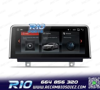 RADIO GPS ANDROID 14 BMW SERIE 3 SERIE 4 10,25"