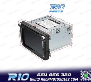 RADIO GPS ANDROID 11 PARA VOLKSWAGEN VW SEAT SKODA CARPLAY F